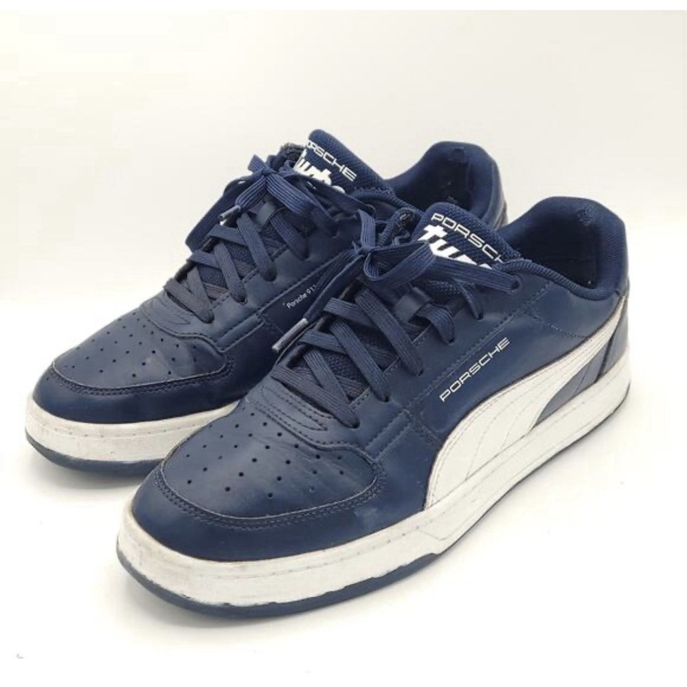 PUMA PORSCHE PL Caves 2.0 Turbo Sneakers Men's 9 Navy Blue‎ 308419-01 Racing